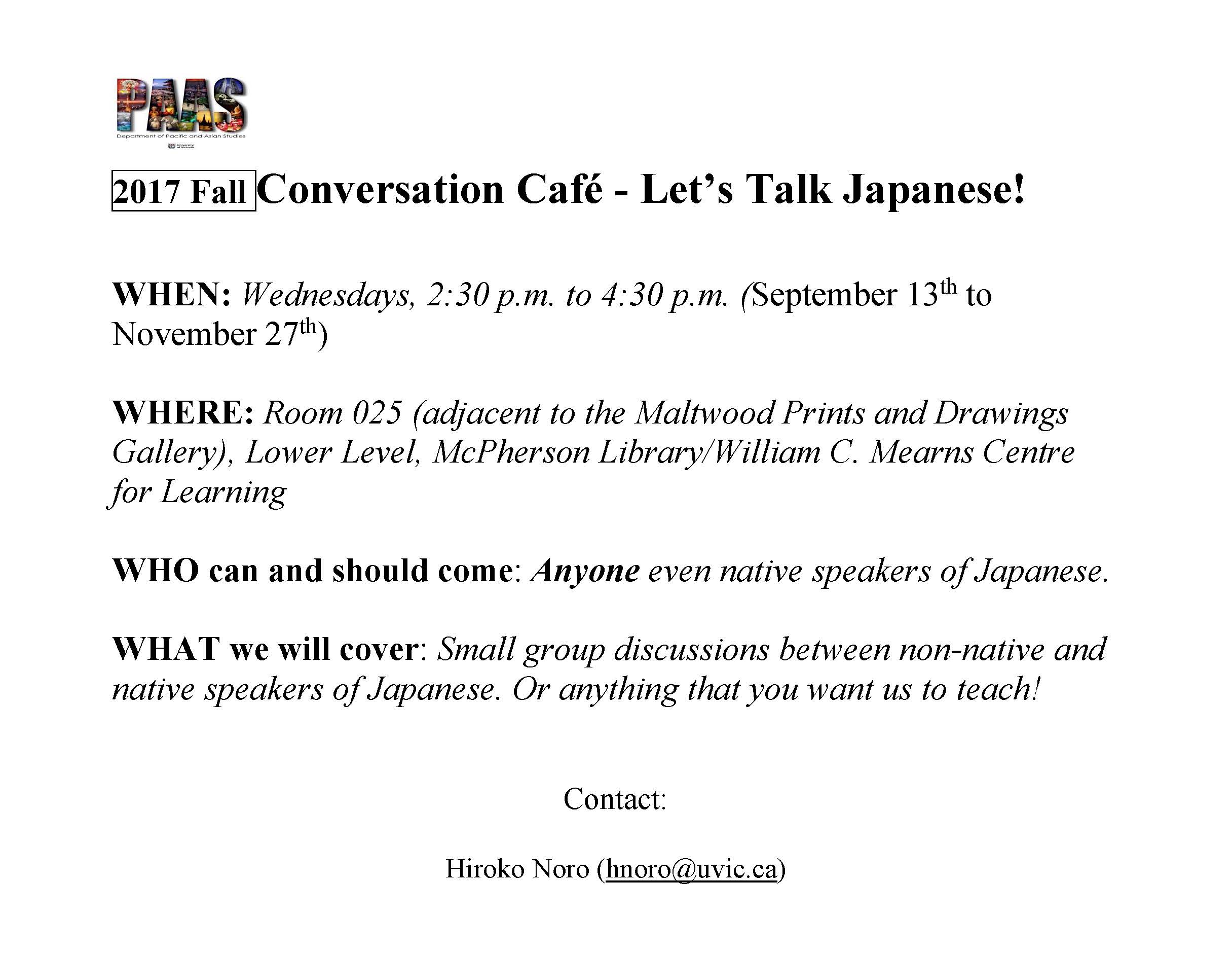 Conversation Cafe - Japanese